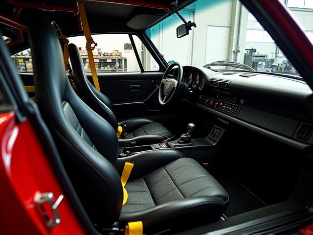 Porsche 911 modificado con jaula antivuelco